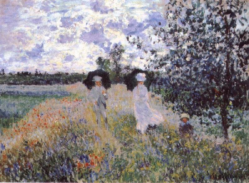 Claude Monet A Walk near Argenteuil Germany oil painting art